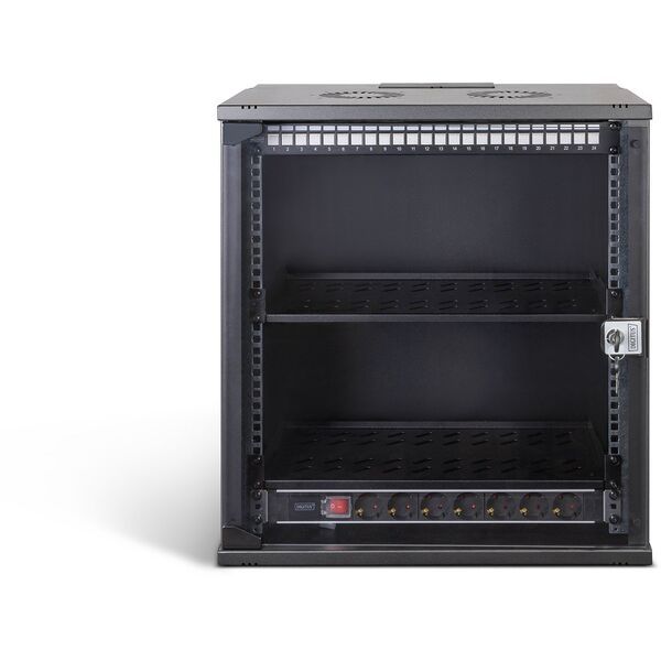DIGITUS Netzwerk-Set 483 mm (19") - 12HE, 540x400 mm (BxT)sw