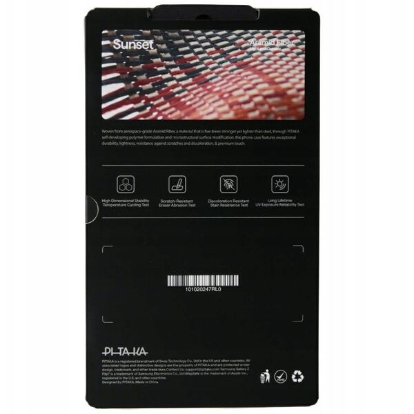 Etui PITAKA Ultra-Slim MagSafe do Samsung Galaxy Z Flip7 sunset