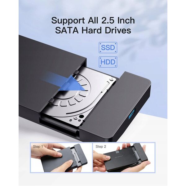 Inateck Festplattengehäuse 2,5" USB 3.0 SATA HDD und SSD