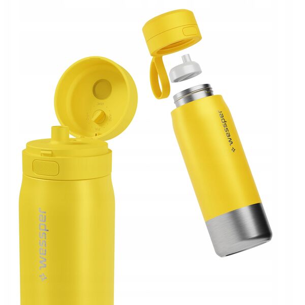 Butelka filtrująca Wessper B2 STAINLESS STEEL Actitex™ 700ml Yellow (WES276-700-YL_K)