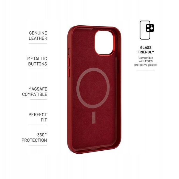 Fixed MagLeather Samsung Galaxy S25+ red