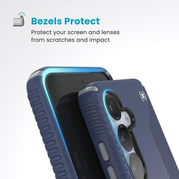 Speck Presidio2 Grip Magnet for Samsung Galaxy S25 / 24 (Coastal Blue/Dust Gray/White)