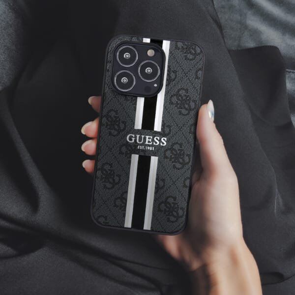 Guess Guess GUHMP16SP4RPSP iPhone 16 6.1" różowy/pink hardcase 4G Printed Stripes MagSafe