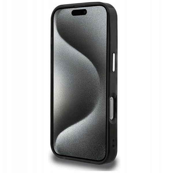 Etui Karl Lagerfeld IML Leopard Pattern MagSafe do iPhone 16 Pro brązowy