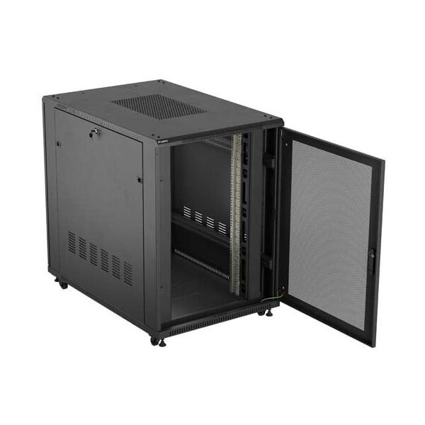 ΕΓΚΑΤΑΣΤΑΣΙΑΚΟ ΝΤΟΥΛΑΠΙ RACK ΔΑΠΕΔΟΥ 19" 22U 800X1200 ΜΑΥΡΟ ΔΙΑΤΡΗΤΗ ΠΟΡΤΑ Lanberg (FLAT PACK)