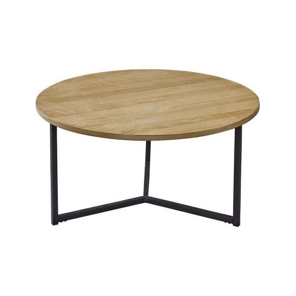 King Home Stolik RHONDA GRANDE orzech - MDF, metal