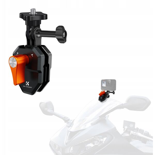 Uchwyt Klips Mocowanie Zacisk Na Szybę Owiewkę Motor Skuter Do Gopro 1/4"" / Kf31.169