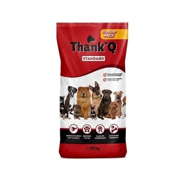 THANK'Q STANDARD smak szynka karma dla psa 20kg