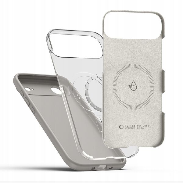 Etui Tech-Protect Silicone MagSafe do Apple iPhone 17 Air Stone Grey