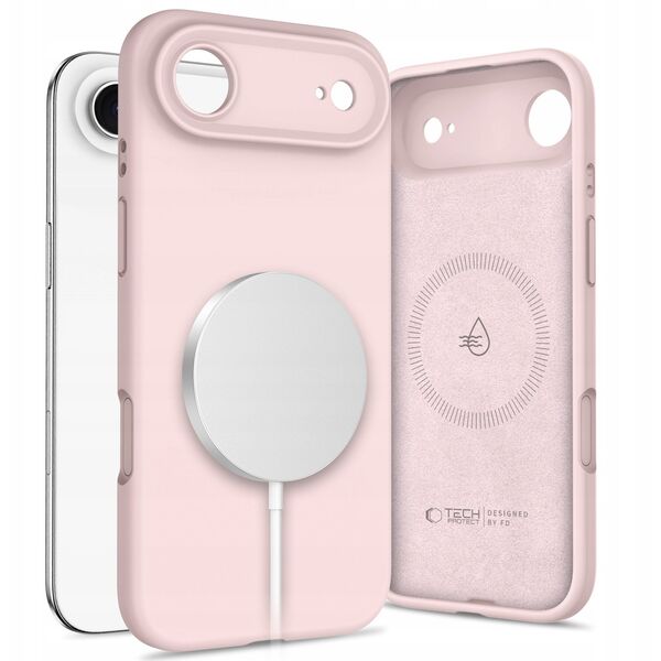 Etui Tech-Protect Silicone MagSafe do Apple iPhone 17 Air Pink Pearl