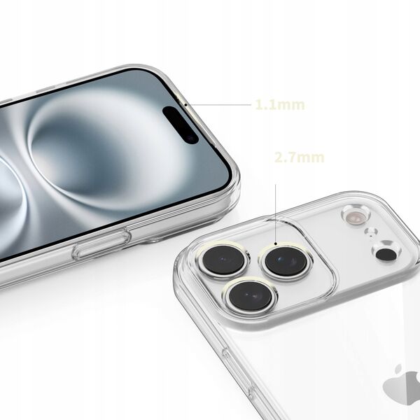 Etui Tech-Protect FlexAir do Apple iPhone 17 Pro Max Clear