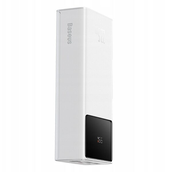 Powerbank Baseus EnerFill FP41 30000mAh 22.5W z kablem Baseus Simple USB-A - USB-C 3A 30cm - biały