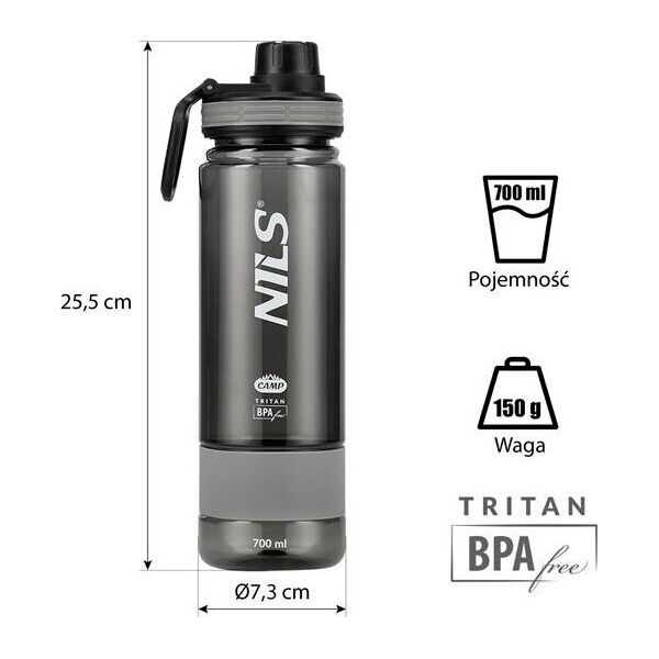 Nils Extreme Butelka tritanowa Nils camp ncd07 szara