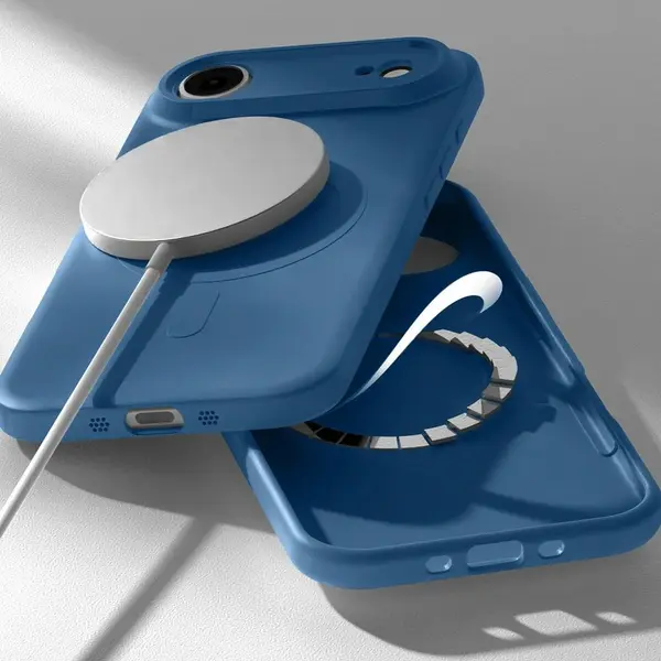 Etui Mercury Semi-Silicone MagSafe do iPhone 17 Air niebieski