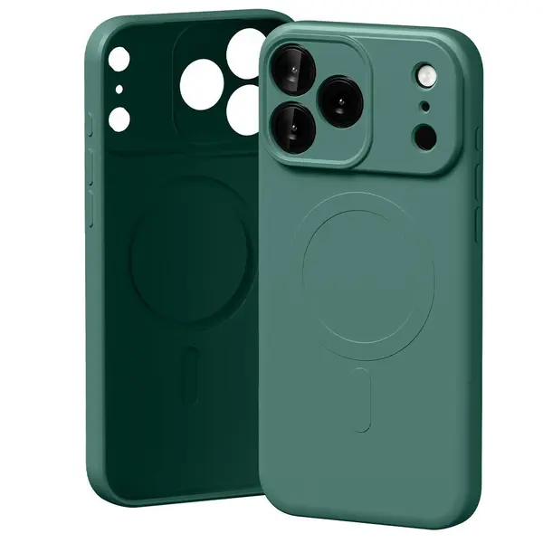 Etui Mercury Semi-Silicone MagSafe do iPhone 17 Pro Max zielony