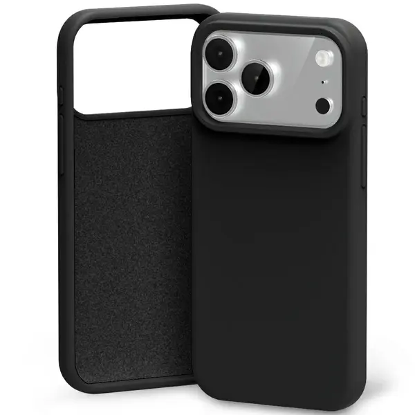 Etui Mercury Silicone do iPhone 17 Pro Max czarny