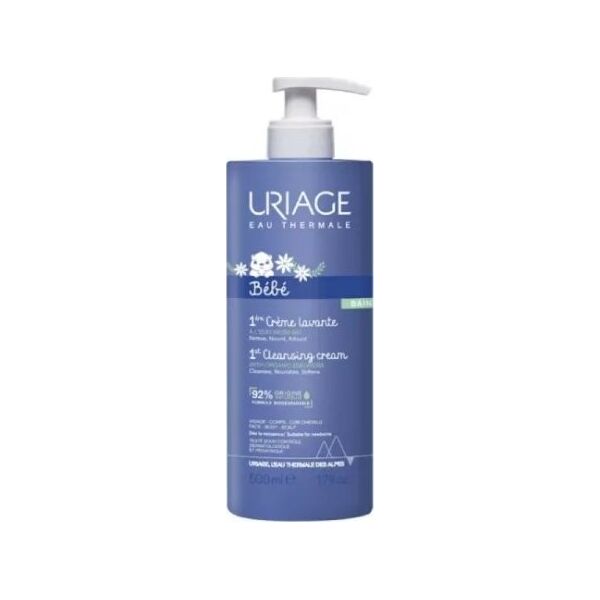 Uriage Uriage Bebe, 1st Creme Lavante, oczyszczający krem dla dzieci, 500 ml - Długi termin ważności!