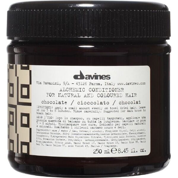 Davines Davins Alchemic System Chocolate Odżywka koloryzująca do włosów ciemnobrązowych i czarnych 250 ml - 0000018812