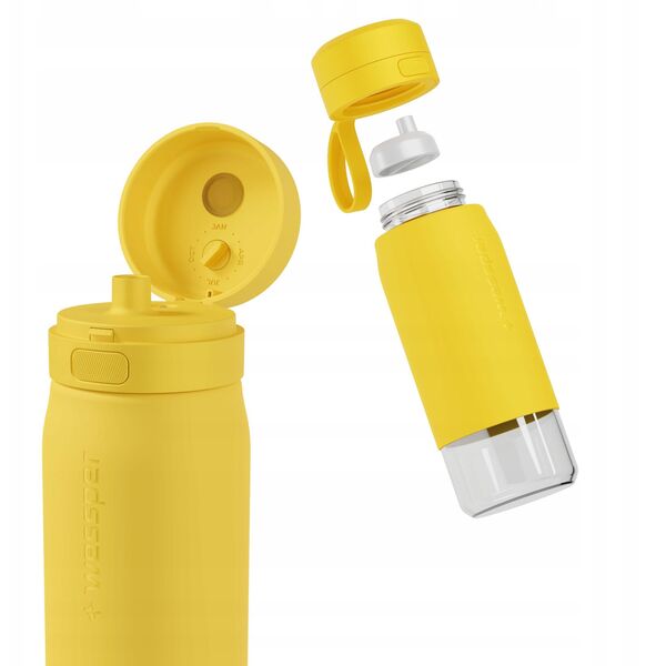 Butelka filtrująca Wessper B2 GLASS Actitex™ 500ml Yellow (WES270-500-YL_K)