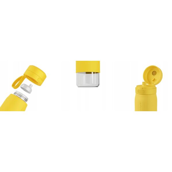Butelka filtrująca Wessper B2 GLASS Actitex™ 500ml Yellow (WES270-500-YL_K)