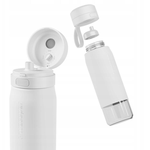 Butelka filtrująca Wessper B2 GLASS Actitex™ 700ml White (WES270-700-WH_K)