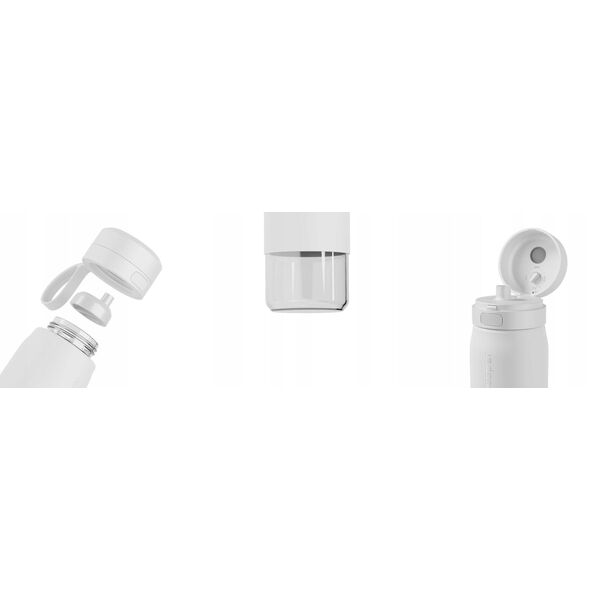 Butelka filtrująca Wessper B2 GLASS Actitex™ 700ml White (WES270-700-WH_K)