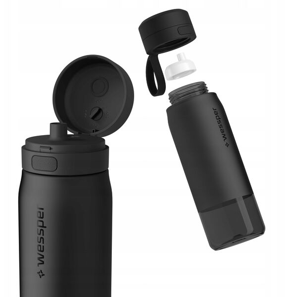 Butelka filtrująca Wessper B2 TRITAN Actitex™ 700ml Black (WES273-700-BK_K)