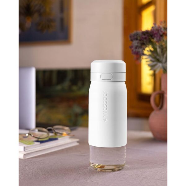Butelka filtrująca Wessper B2 GLASS Actitex™ 500ml White (WES270-500-WH_K)
