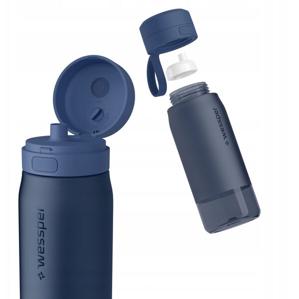 Butelka filtrująca Wessper B2 TRITAN Actitex™ 500ml Blue (WES273-500-BL_K)
