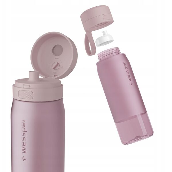 Butelka filtrująca Wessper B2 TRITAN Actitex™ 700ml Pink (WES273-700-PK_K)