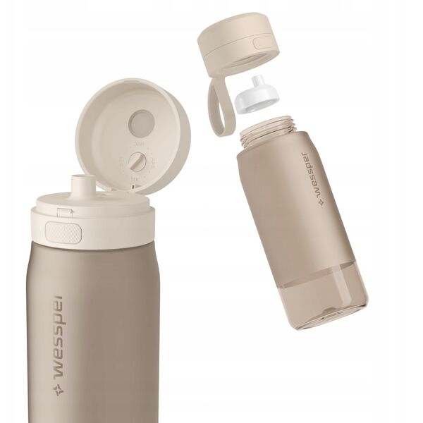 Butelka filtrująca Wessper B2 TRITAN Actitex™ 500ml Beige (WES273-500-BG_K)