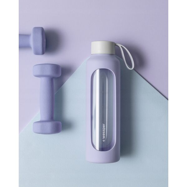 Szklana butelka Wessper B1 Borosilicate 500ml Lavender (WES260-500-VI-NEW)