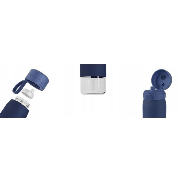 Butelka filtrująca Wessper B2 GLASS Actitex™ 700ml Blue (WES270-700-BL_K)