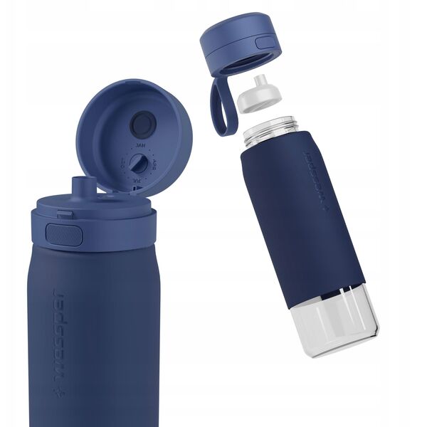 Butelka filtrująca Wessper B2 GLASS Actitex™ 700ml Blue (WES270-700-BL_K)