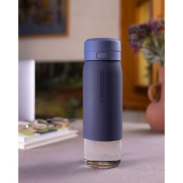 Butelka filtrująca Wessper B2 GLASS Actitex™ 700ml Blue (WES270-700-BL_K)