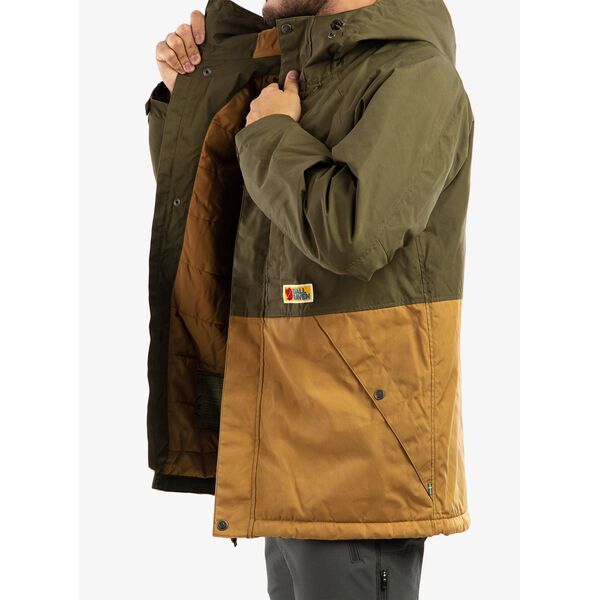 Kurtka ocieplana Fjallraven Vardag Lite Padded Jacket - green/brown