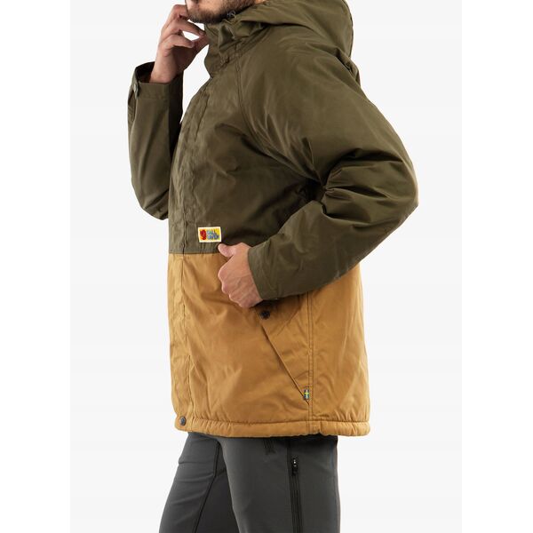Kurtka ocieplana Fjallraven Vardag Lite Padded Jacket - green/brown