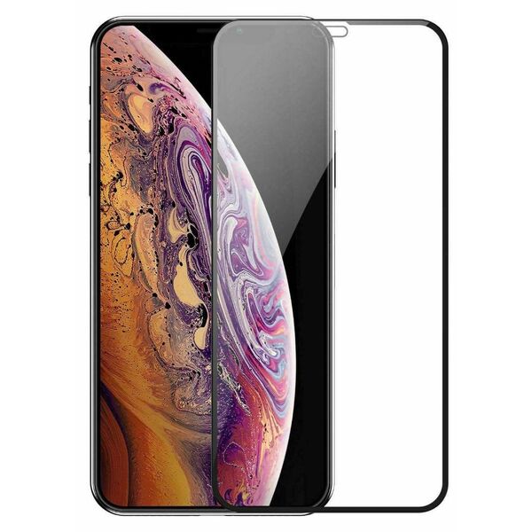 Mocco Full Glue 5D Signature Edition Tempered Glass Full Coverage with Frame Apple iPhone 11 Pro Max Black