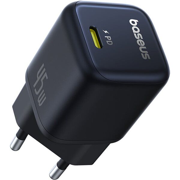 Baseus PicoGo GaN Ladegerät 45W EU Schwarz