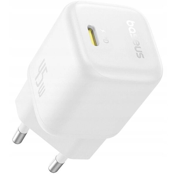 Baseus PicoGo GaN Ladegerät 45W EU Weiß