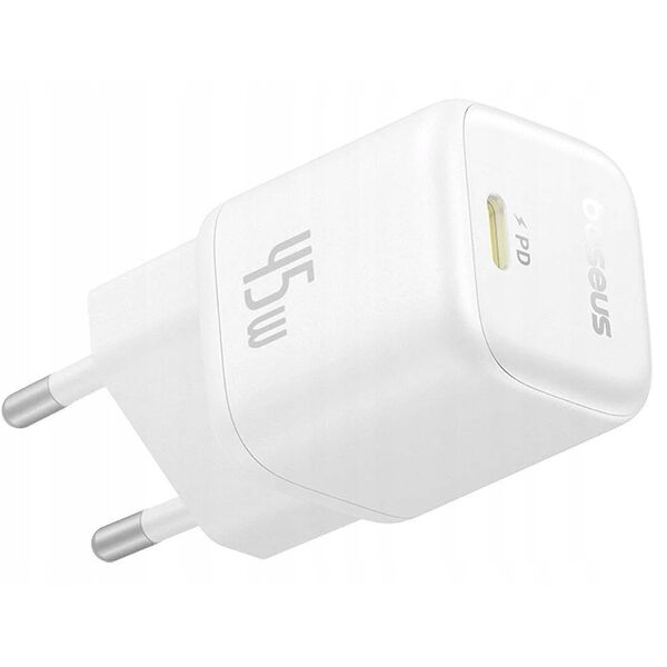 Baseus PicoGo GaN Ladegerät 45W EU Weiß