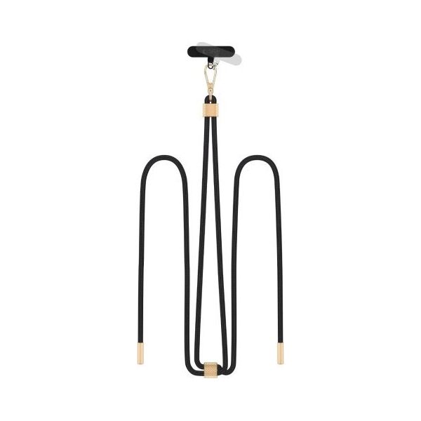 Tech-Protect TECH-PROTECT C2S ROPE CROSSBODY STRAP BLACK/GOLD