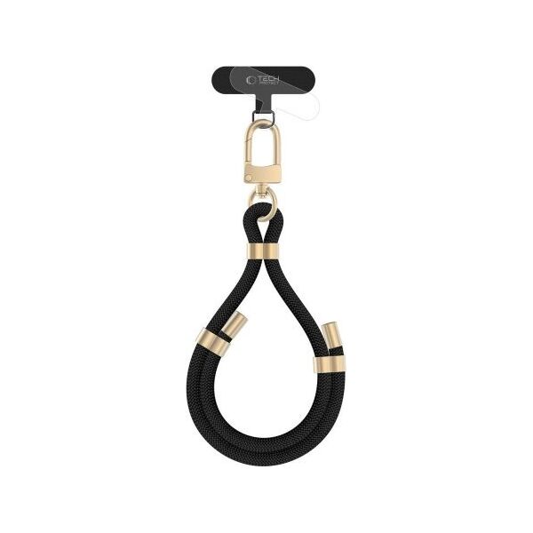 Tech-Protect TECH-PROTECT C4S ROPE WRIST STRAP BLACK/GOLD