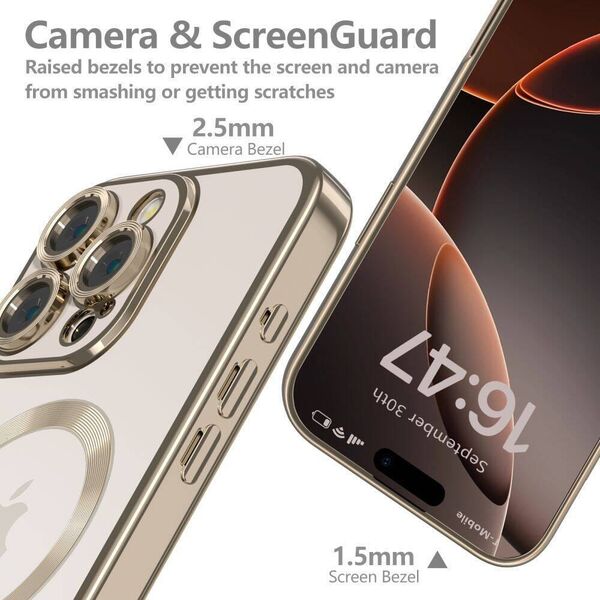 Tech-Protect Etui IPHONE 16 PRO MAX Tech-Protect MagFlex MagSafe Shinny Desert