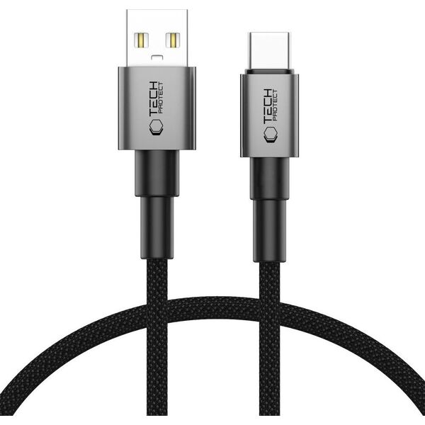 TECH-PROTECT ULTRABOOST DNA TYPE-C CABLE 15W/3A 25CM IRON GREY
