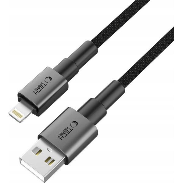 TECH-PROTECT ULTRABOOST DNA LIGHTNING CABLE 12W/2.4A 25CM IRON GREY