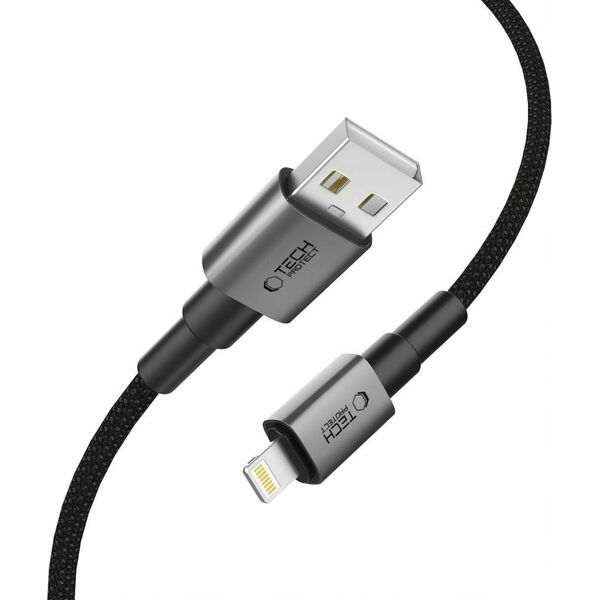 TECH-PROTECT ULTRABOOST DNA LIGHTNING CABLE 12W/2.4A 25CM IRON GREY