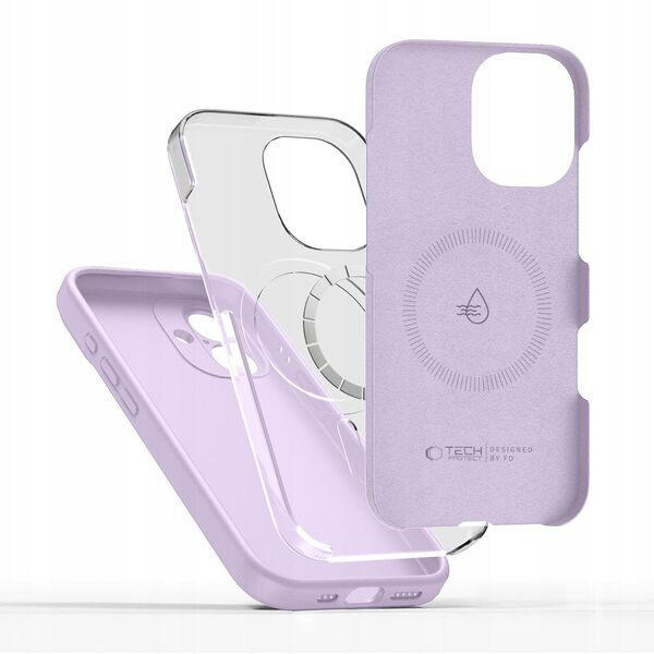 Etui Tech-Protect Silicone MagSafe do Apple iPhone 17 Mauve