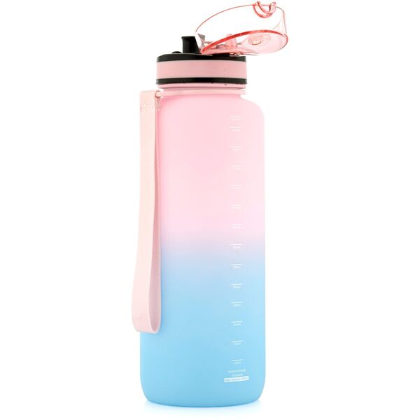 Bidon sportowy Meteor 1500 ml różowy/niebieski