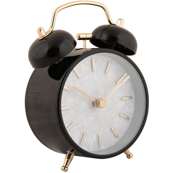 Budzik retro PEARL GLOW, Ø 8 cm